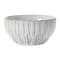 Hello Honey® 4" White Debossed Stoneware Bowl Set, 4ct.